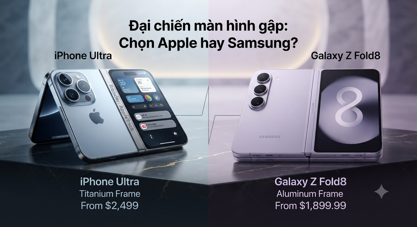 So Sánh iPhone Ultra và Galaxy Z Fold8: Đẳng Cấp và Giá Cả Đưa Ra Chọn Lựa Thông Minh