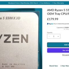Ryzen 5 5500X3D bất ngờ xuất hiện ở Anh: lựa chọn X3D rẻ nhất đang dần lan rộng