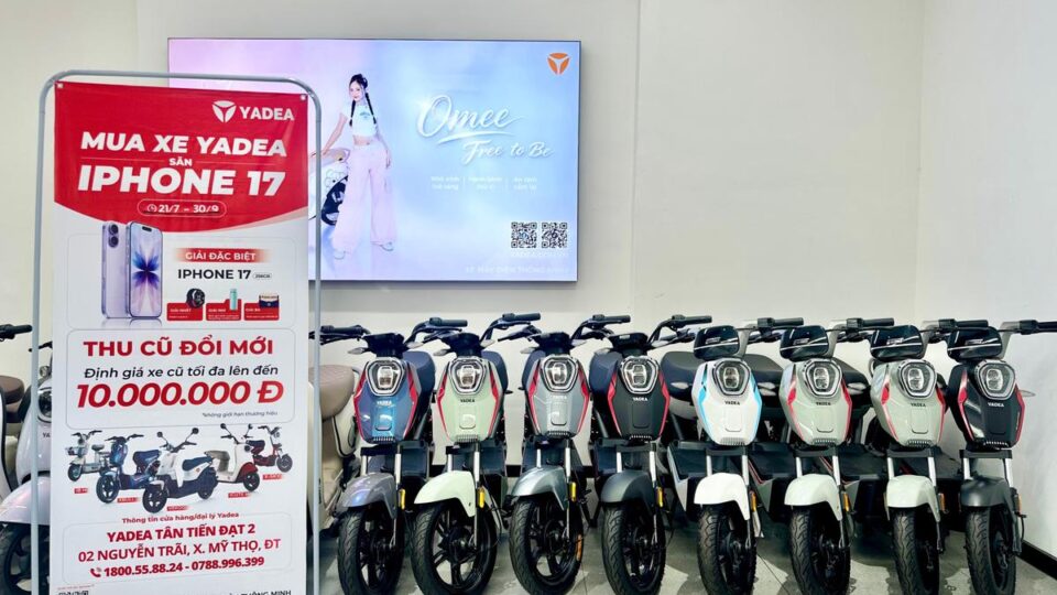 Khuyến Mãi Mua Xe Điện YADEA Đầu Năm Học: Trúng Ngay iPhone 17 và Nhiều Quà Tặng Hấp Dẫn