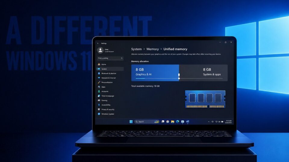 IntelligentCarveout: Windows 11 cho phép người dùng dành riêng RAM cho GPU và AI