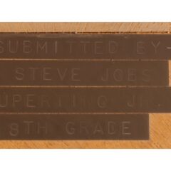 Dự án khoa học lớp 8 của Steve Jobs được bán 34.375 USD, hé lộ niềm đam mê với bán dẫn