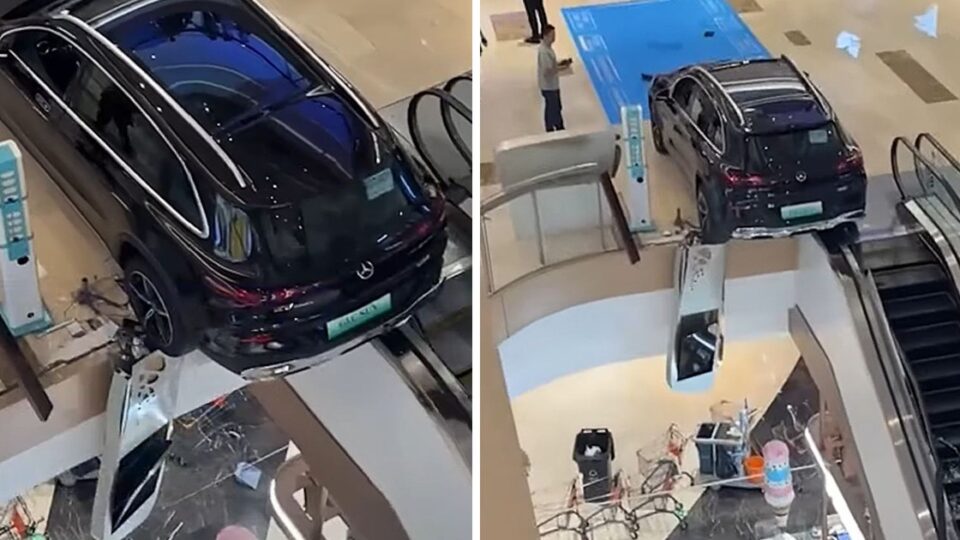 Mercedes GLC trưng bày suýt rơi khỏi tầng: nguyên nhân, diễn biến và bài học an toàn