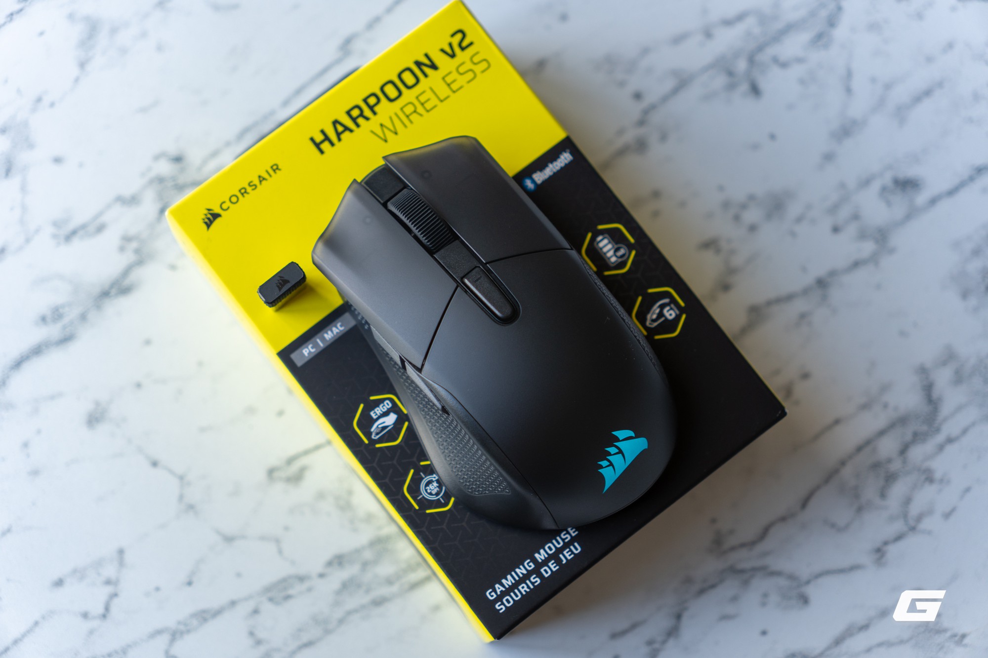dsc02017-17866839196731181387009-1786696087251-1786696087635541180288 Trên tay Corsair Harpoon v2 Wireless: Rất nhẹ, ôm tay, linh hoạt trong từng cú vẩy với cảm biến 26K DPI - Ảnh 10.