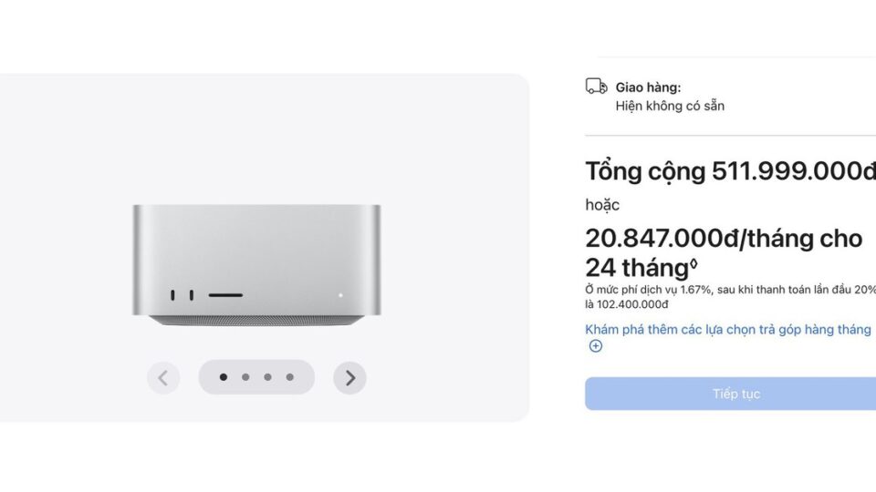 Mac Studio M5: cấu hình tối đa đẩy giá lên 511.999.000 đồng — những điều cần biết