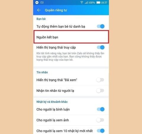 Quản lý nguồn kết bạn Quản lý nguồn kết bạn