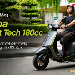 Vespa Sprint Tech 180cc: Đánh giá trải nghiệm lái và tinh thần Vespa 80 năm