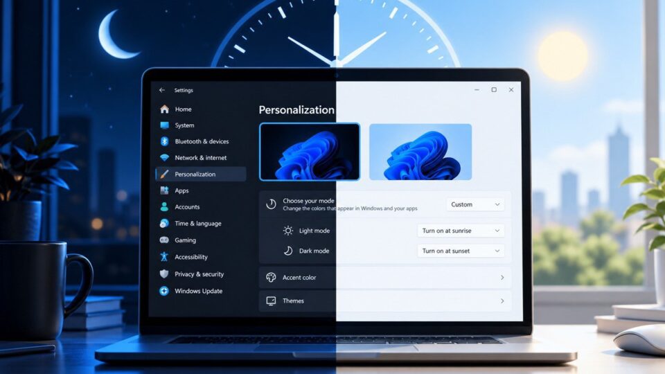 Windows 11 sắp bổ sung chế độ tự chuyển Sáng/Tối: những chi tiết từ mã thử nghiệm